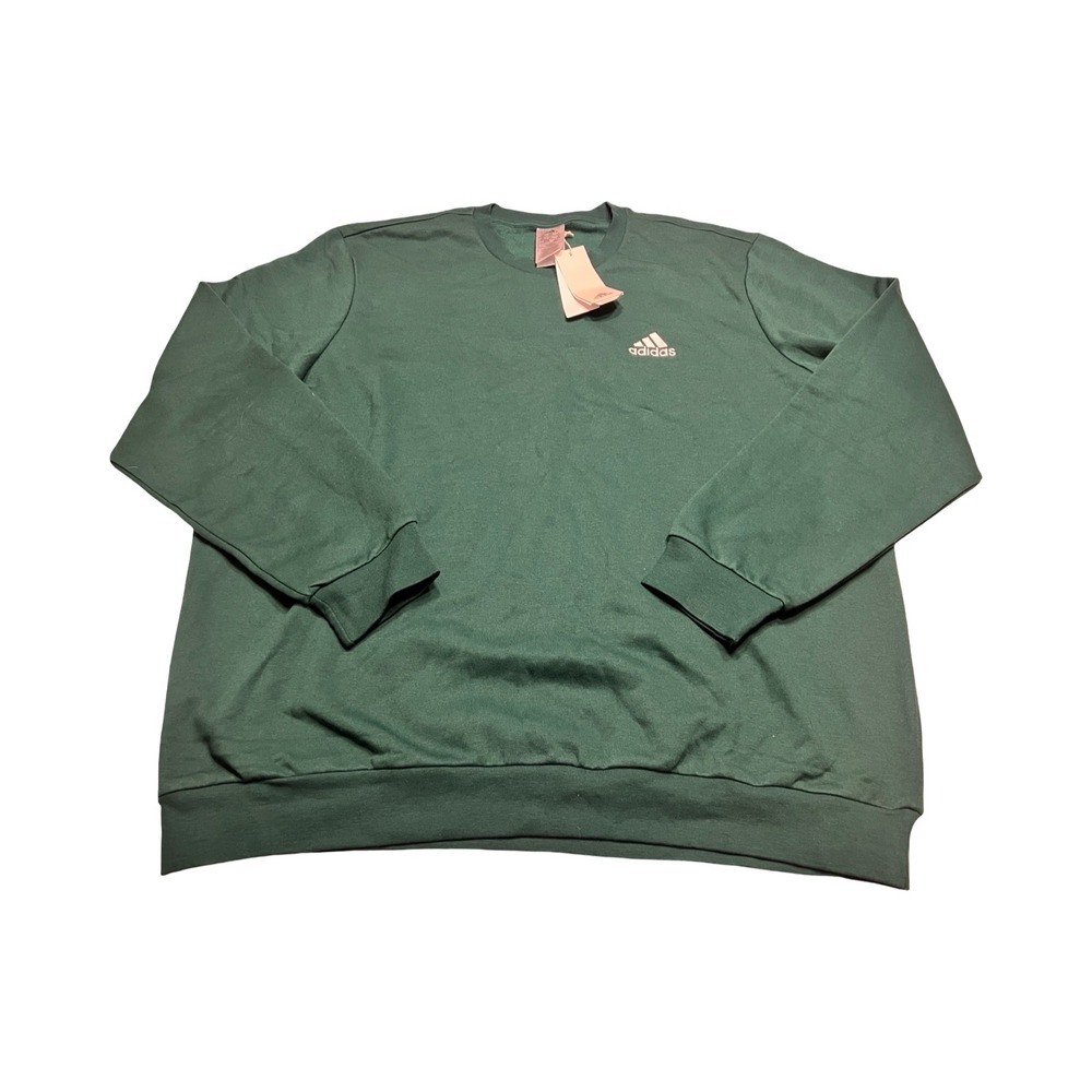 Adidas M Feelcozy Sweatshirt Mens 2XL Collegiate Green Fleece Pullover